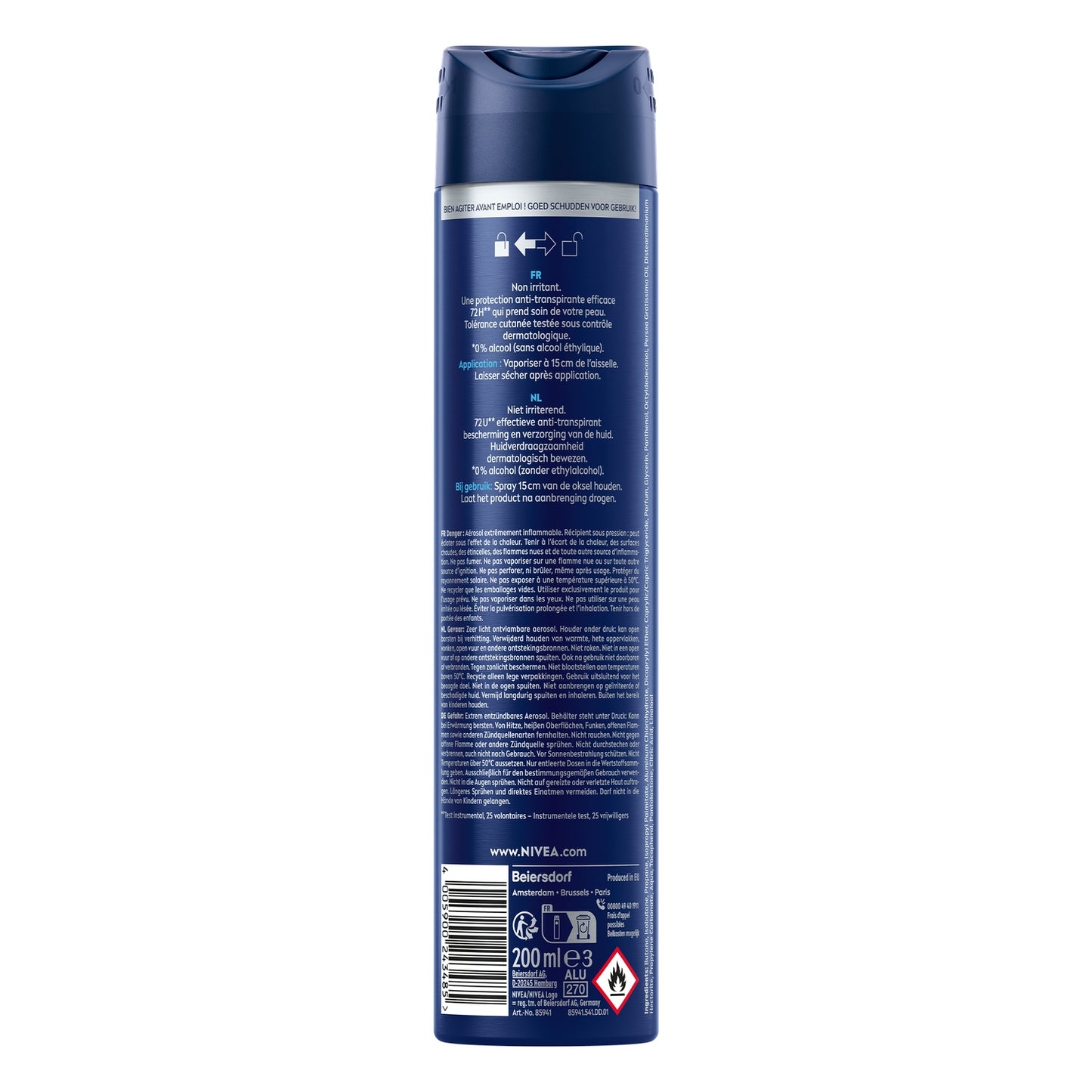 Déodorant Spray Homme Anti-Transpirant Protect&care NIVEA MEN