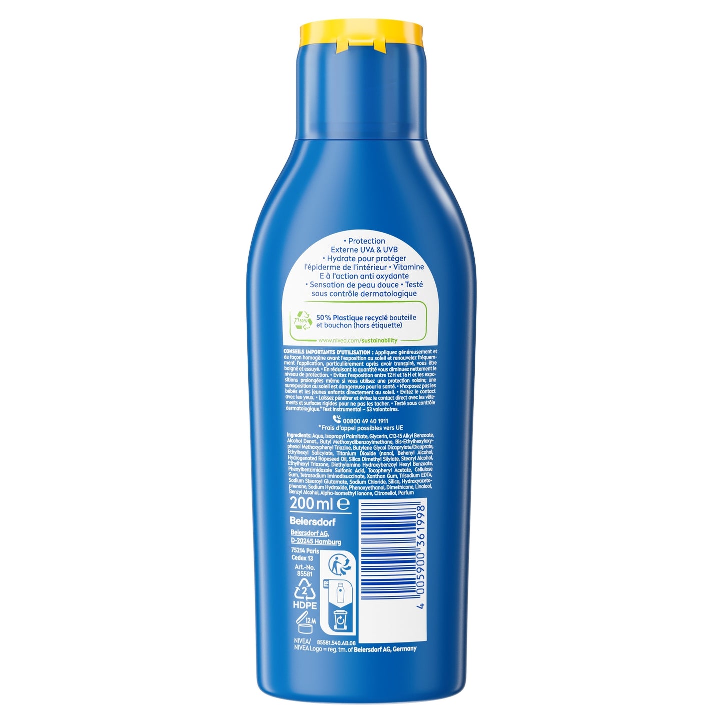 NIVEA SUN Sun Protection Milk Cream SPF 30 Hydrates