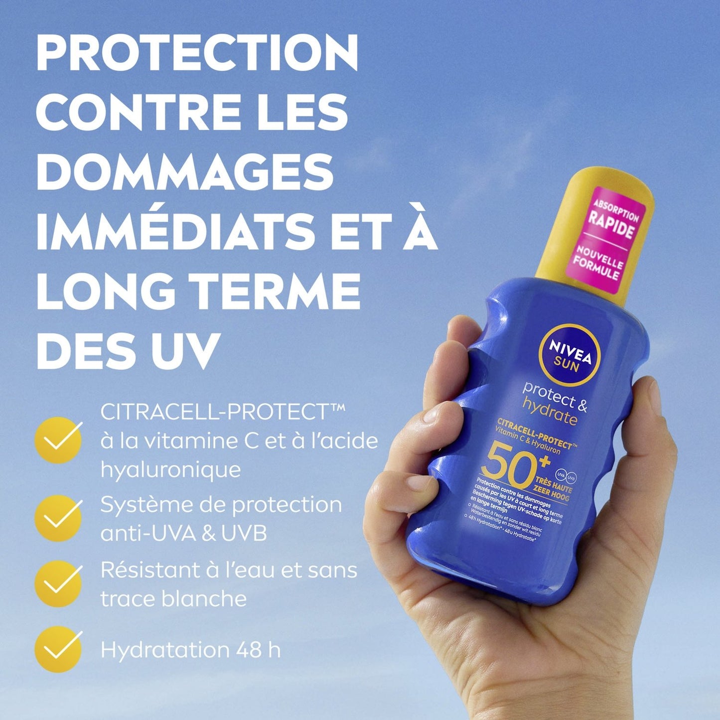 Sonnenschutz-Körperlotion LSF 50+ Schutz und Feuchtigkeit Wasserfest Sonne NIVEA