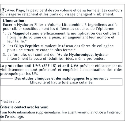 Eucerin Hyaluron-Filler + Volume Lift Day Cream for Normal to Combination Skin