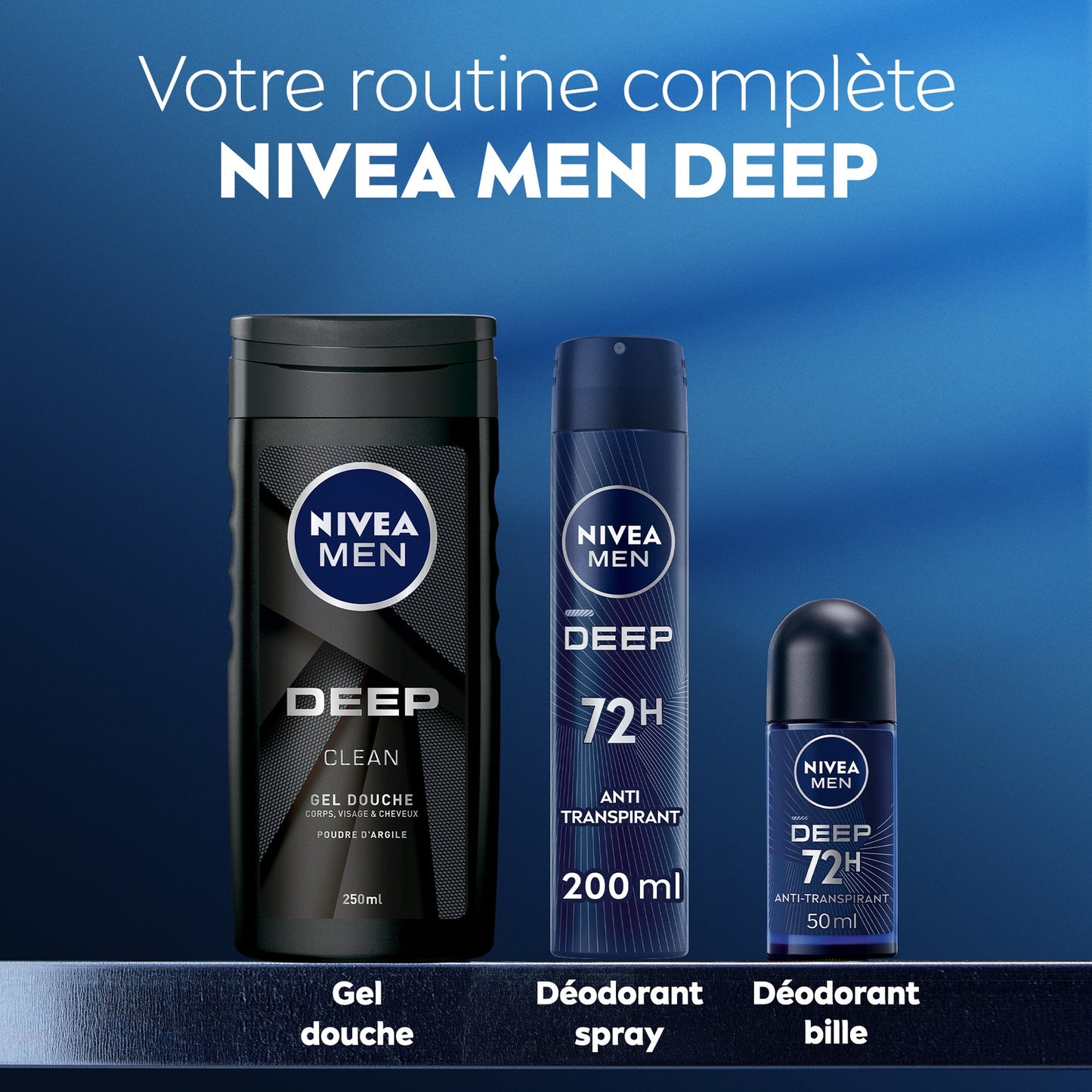 NIVEA MEN 72h Deep Anti-Perspirant Deodorant Spray for Men