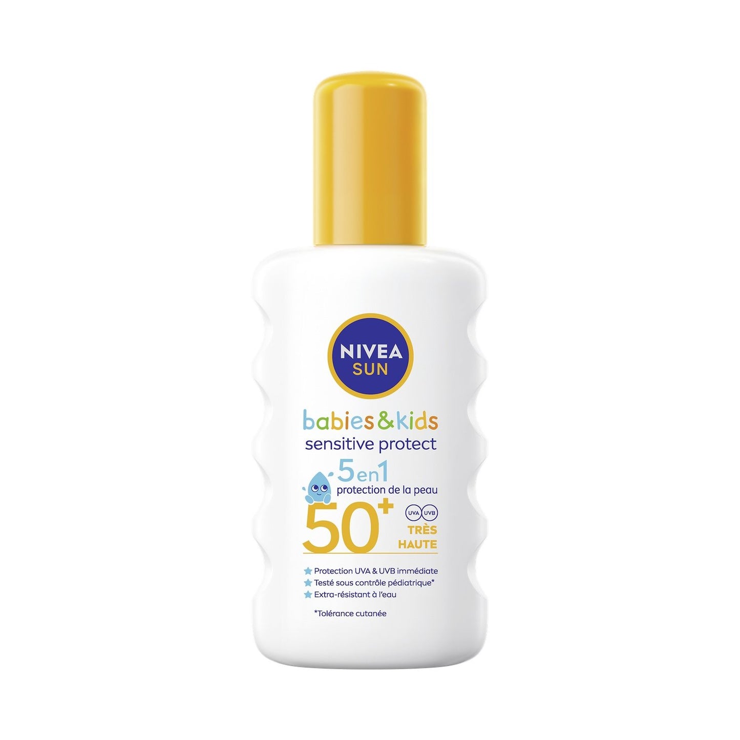 Crème Solaire Spray Bébé Enfant Spf 50+ Haute Protection Peau Sensible Sun NIVEA Le spray de 200mL
