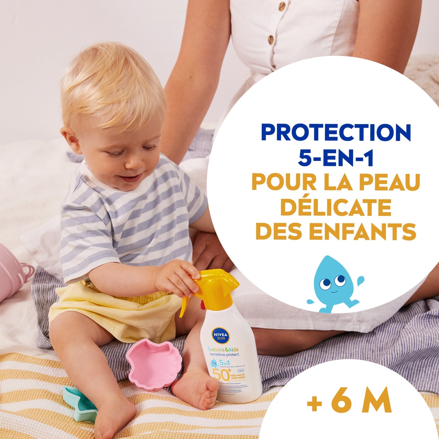 NIVEA Sonnenschutzspray für Babys und Kinder, LSF 50+, hoher Schutz für empfindliche Haut