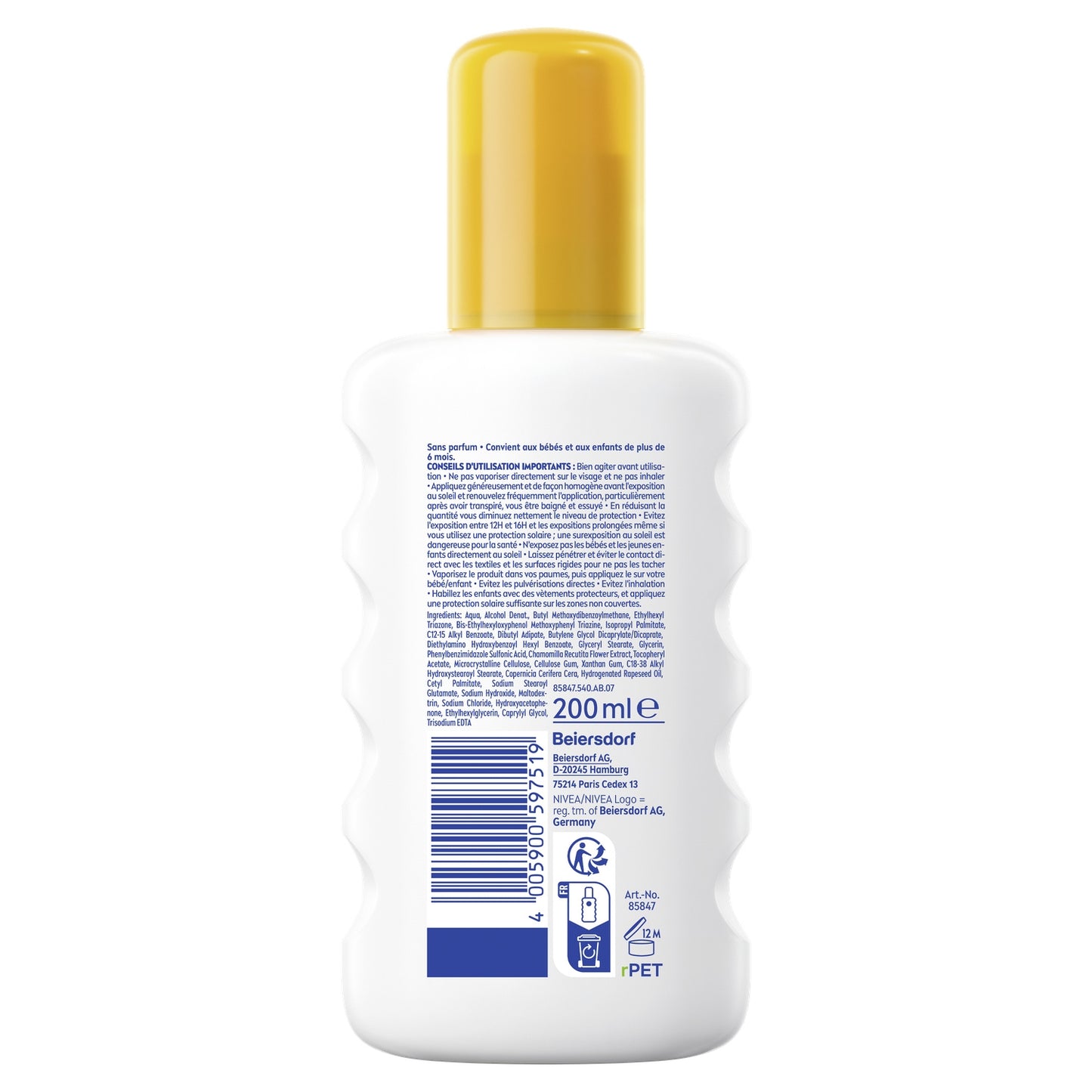 NIVEA Sonnenschutzspray für Babys und Kinder, LSF 50+, hoher Schutz für empfindliche Haut