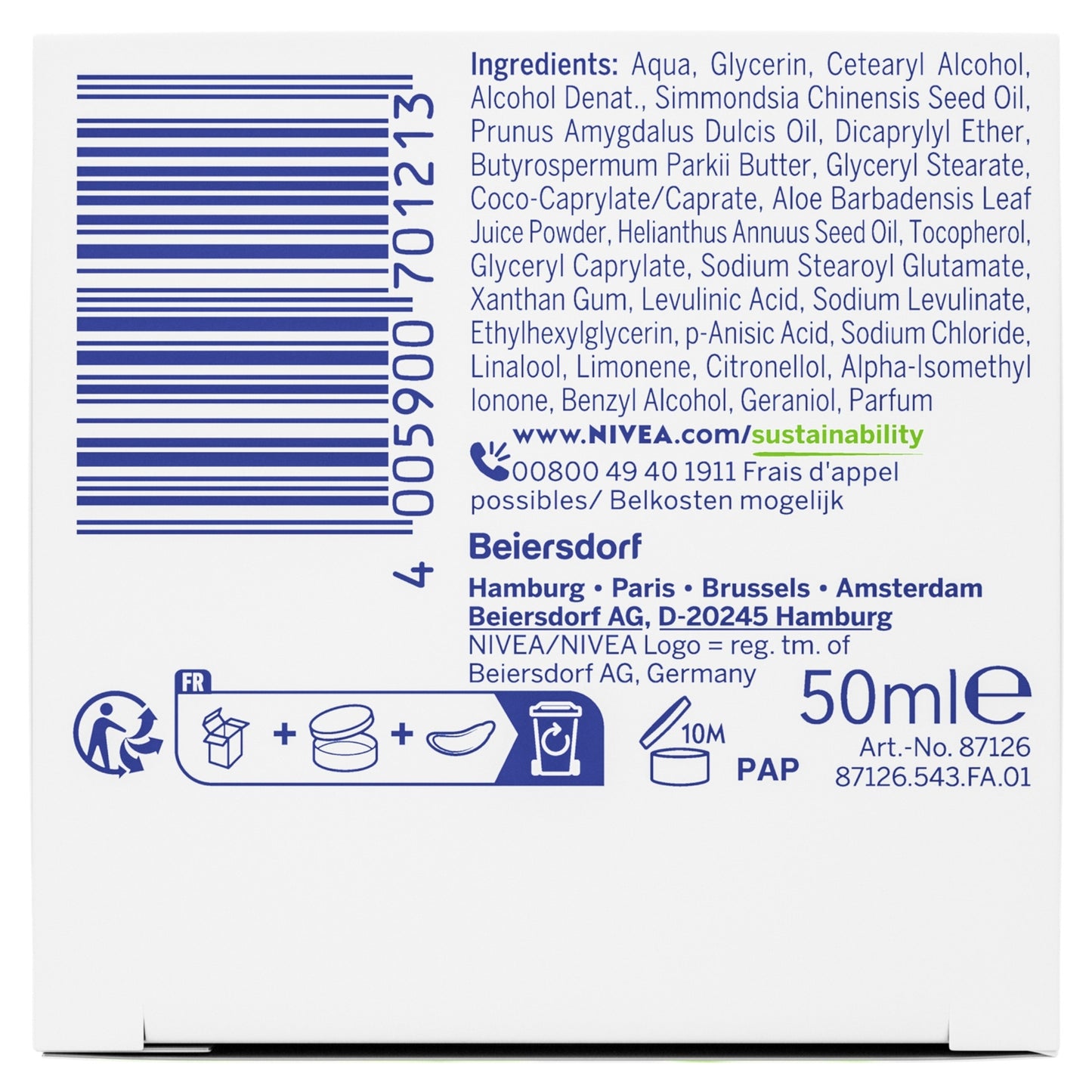 NIVEA Naturally Good Moisturizing Day Face Cream for Normal Skin