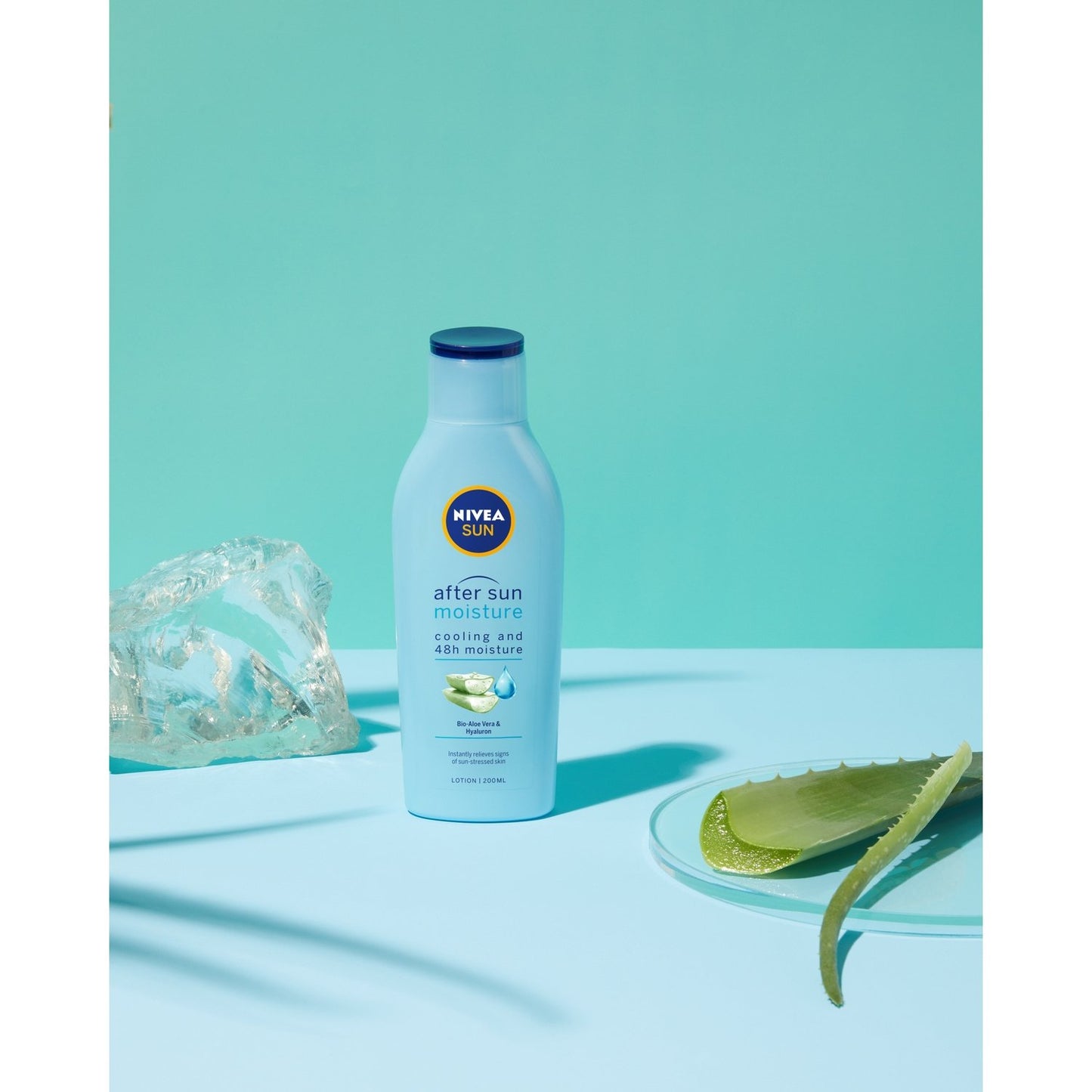Après-Soleil Lait Corps Hydratant Rafraîchit Apaise Aloe Vera Sun NIVEA