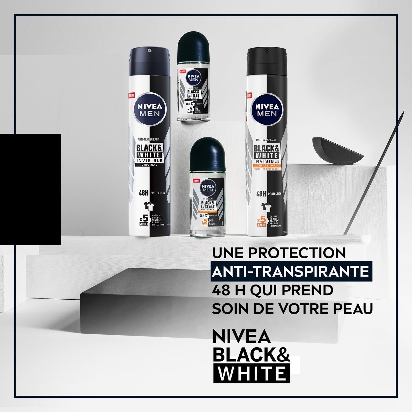 NIVEA MEN Black & White Ultimate Impact Anti-Perspirant Deodorant Spray