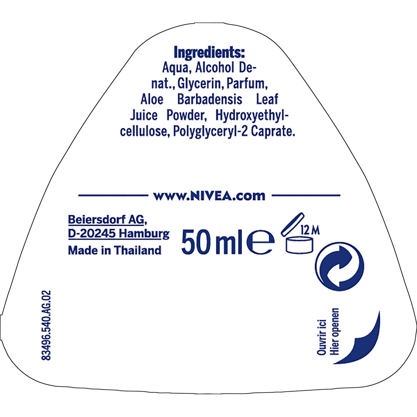 NIVEA Organic Aloe Vera Roll-On Deodorant