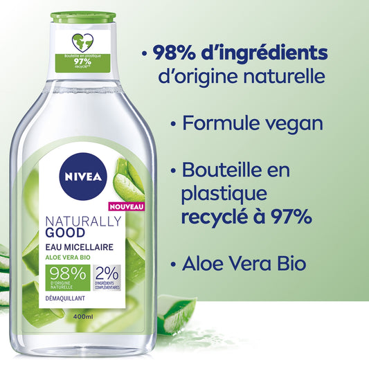 NIVEA Naturally Good Aloe Vera Mizellen Reinigungswasser