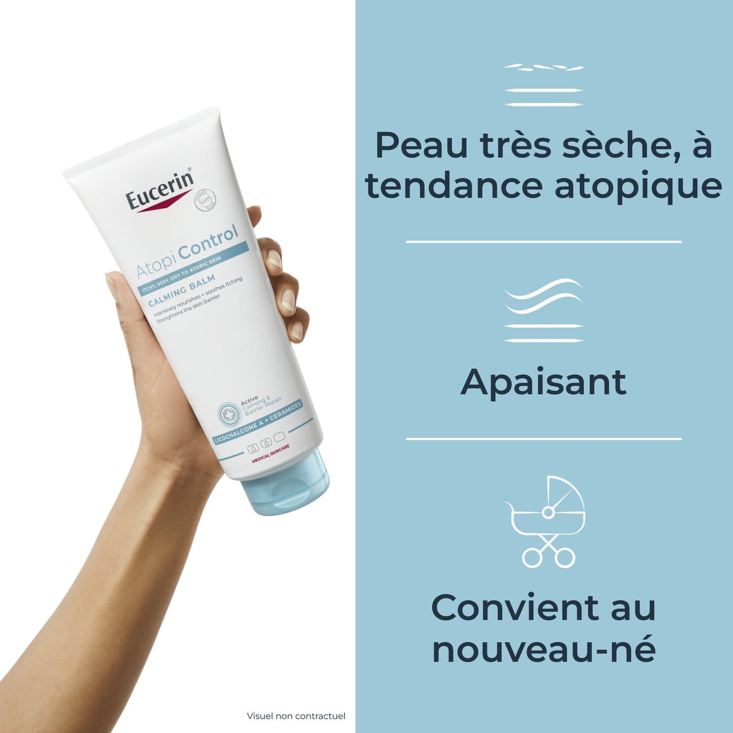 Baume Soin Corps Peau Atopique Irritable Sèche Anti-Démangeaisons Atopi Control EUCERIN