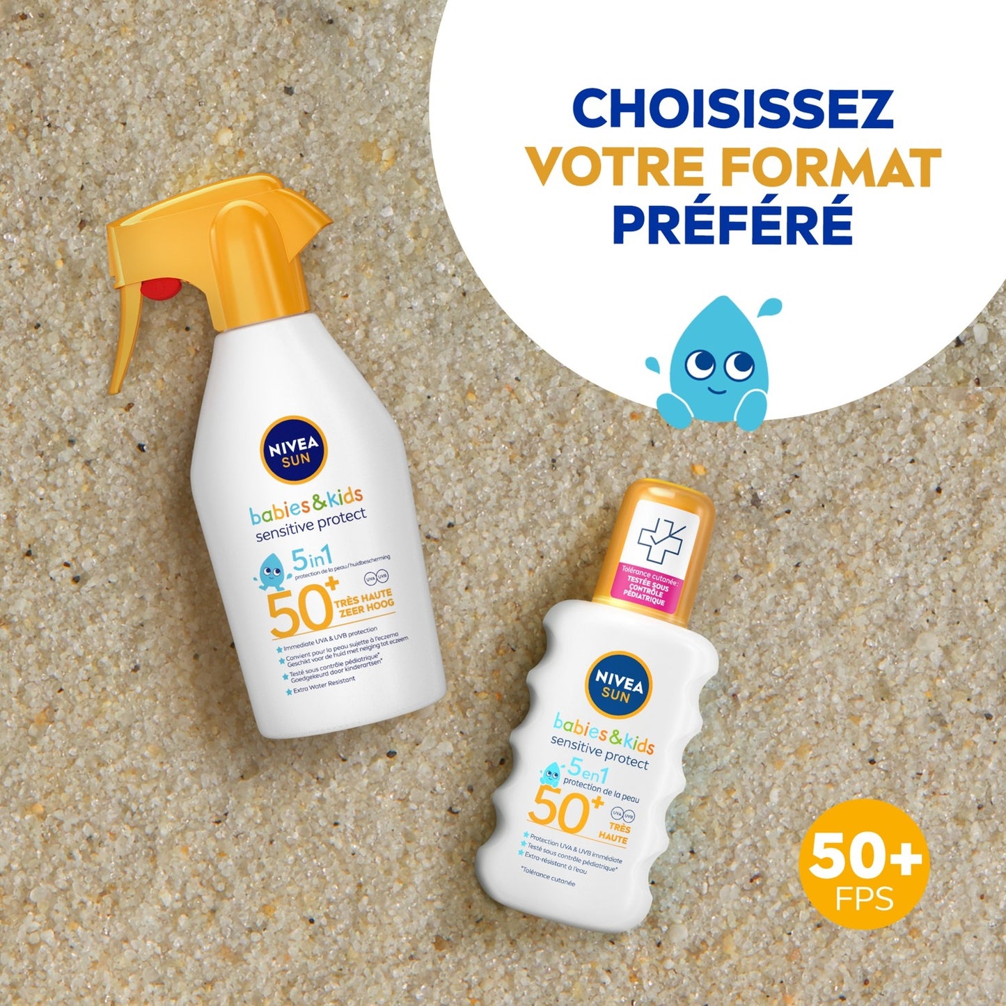 Sonnenschutzspray Baby Kind Körper Gesicht LSF 50+ Sehr hoher Schutz Empfindliche Haut Sonne NIVEA