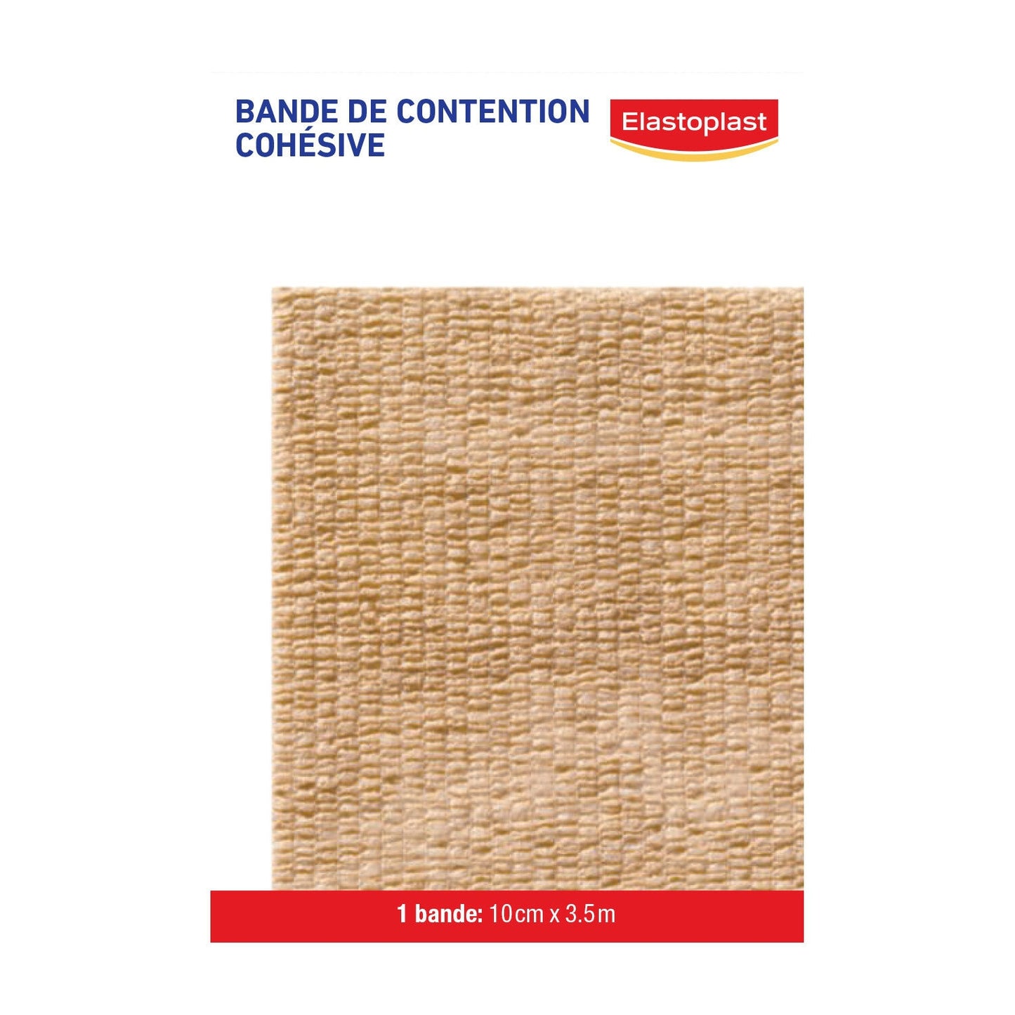Bande Cohésive Couleur Chair Maintien des Pansements et Articulations Auto-qdhésive Sans Latex 10 cmx3,5 m ELASTOPLAST