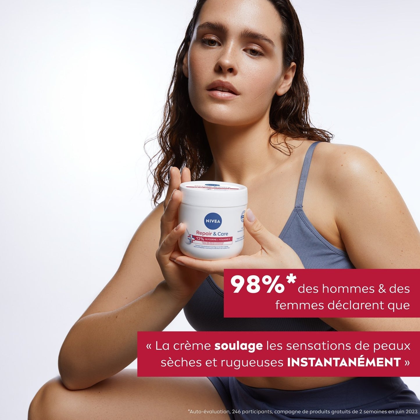 NIVEA Repair and Care Körpercreme für sehr trockene und raue Haut, 72 Stunden Feuchtigkeit