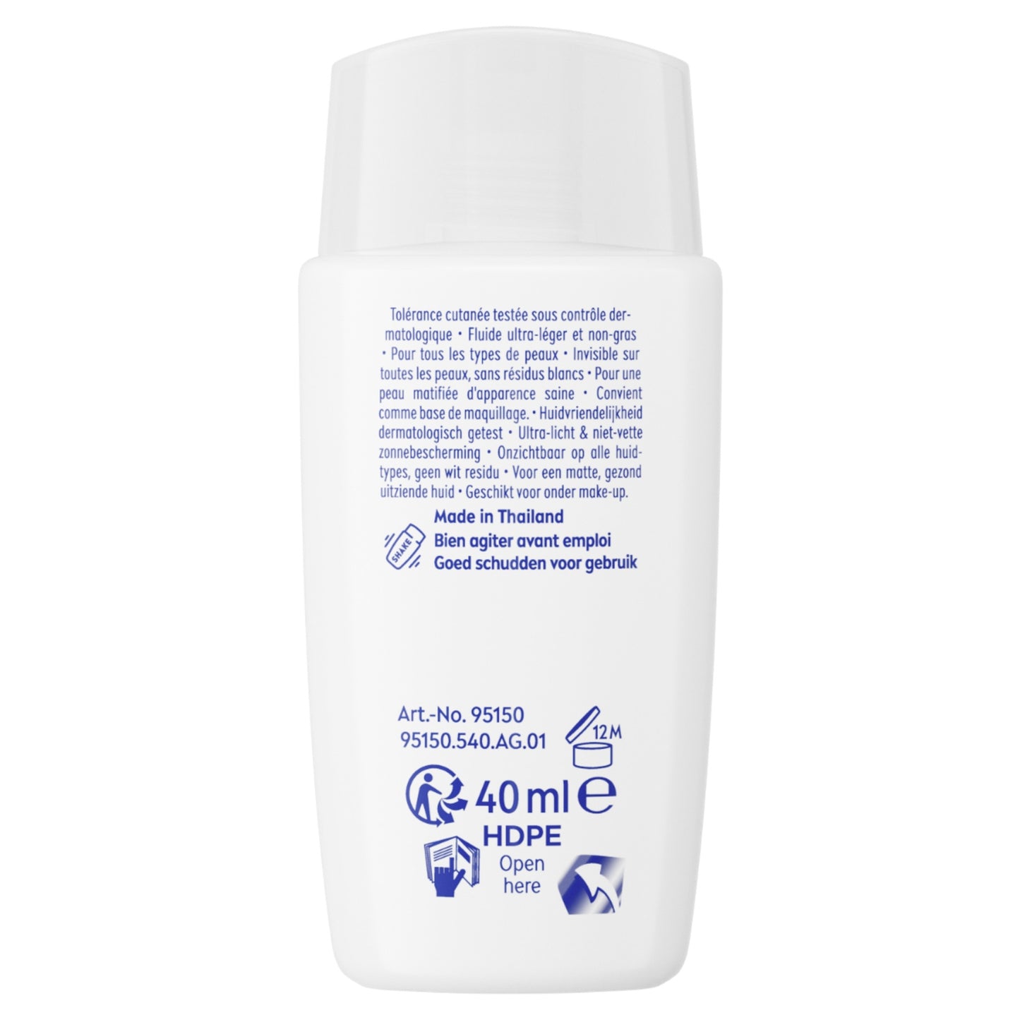 NIVEA Sonnenschutzfluid Gesicht LSF 50+, unsichtbar, nicht fettend, nicht klebend, Matteffekt, Sonne