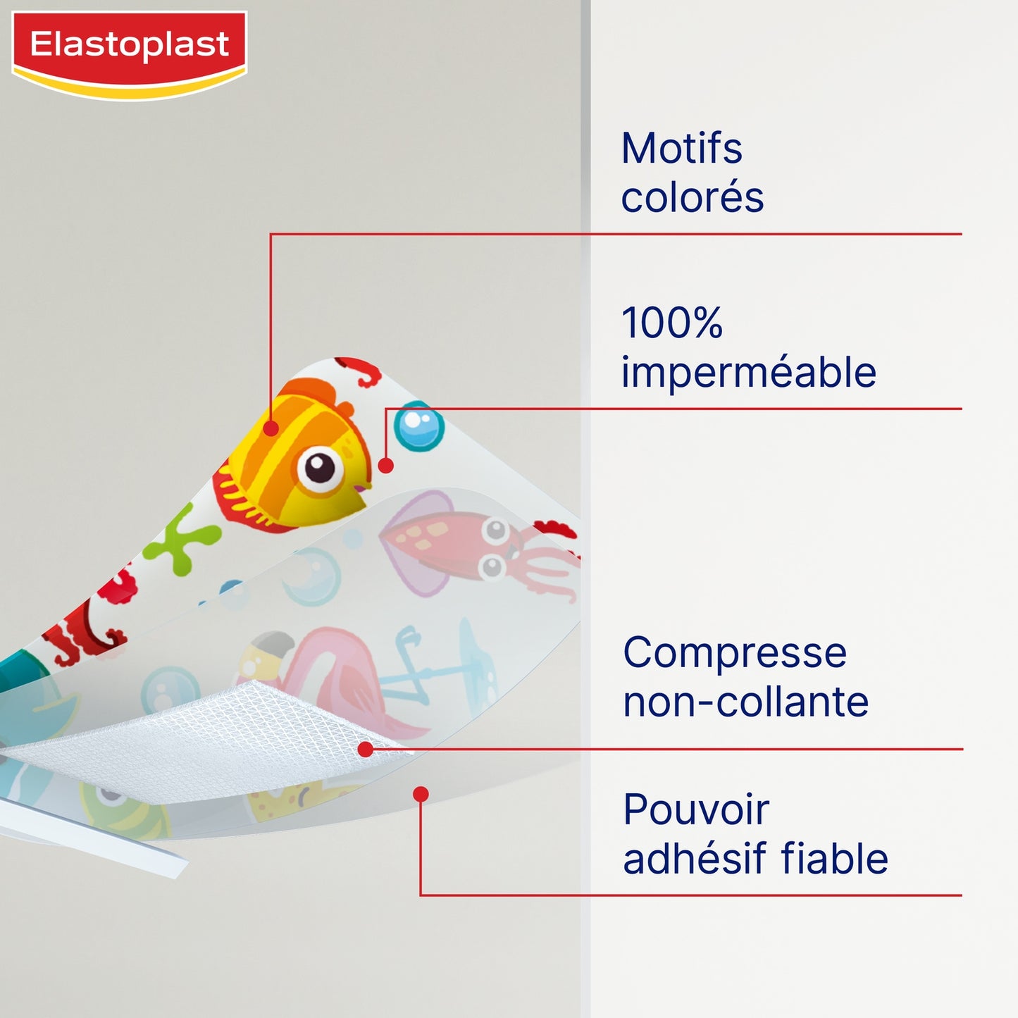 Wasserdichte Aqua Protect Arielle ELASTOPLAST-Bandagen für Kinder