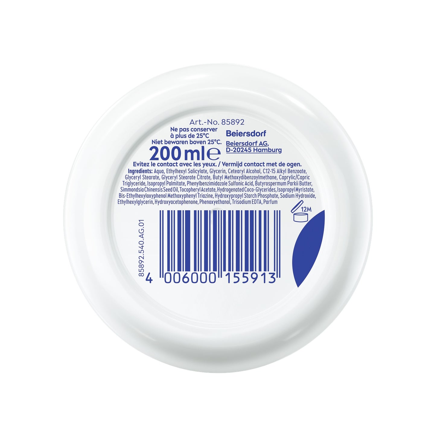 NIVEA Fresh Moisturizing Cream for Face, Body, and Hands
