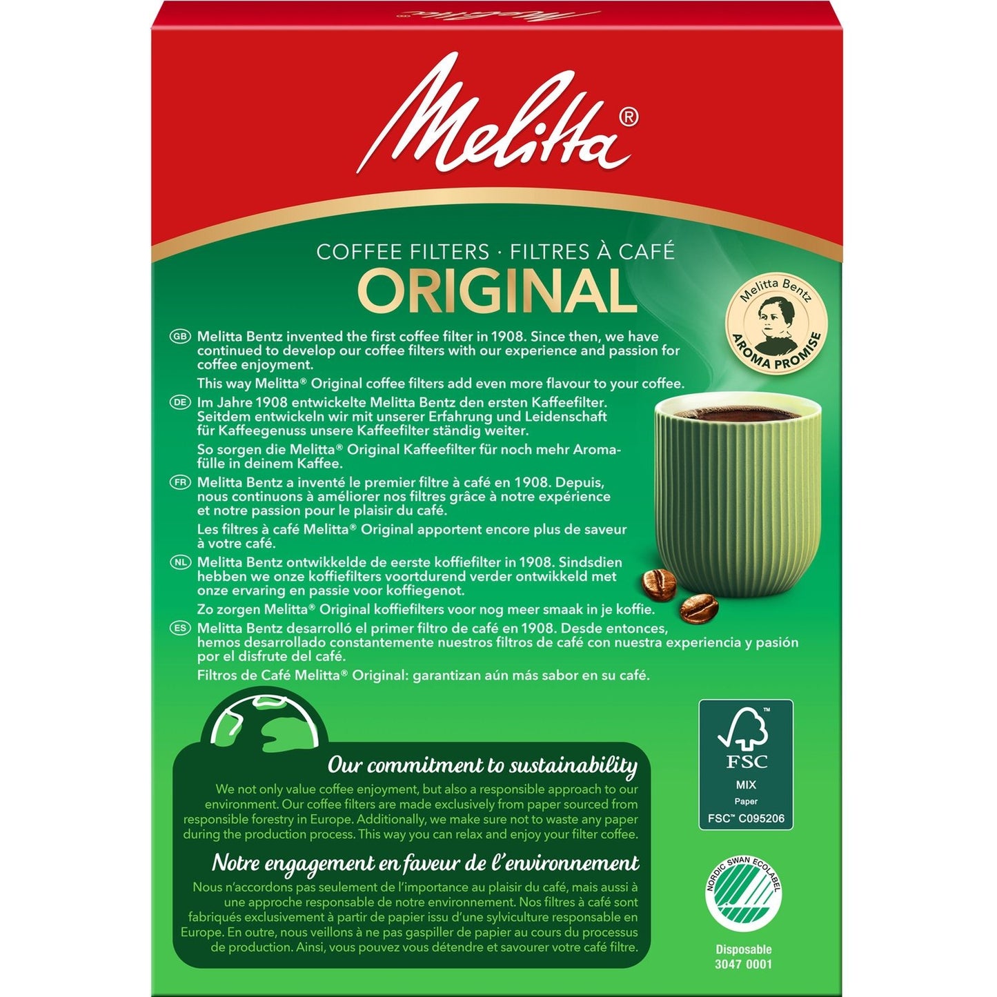 Brown Coffee Filter/102 MELITTA
