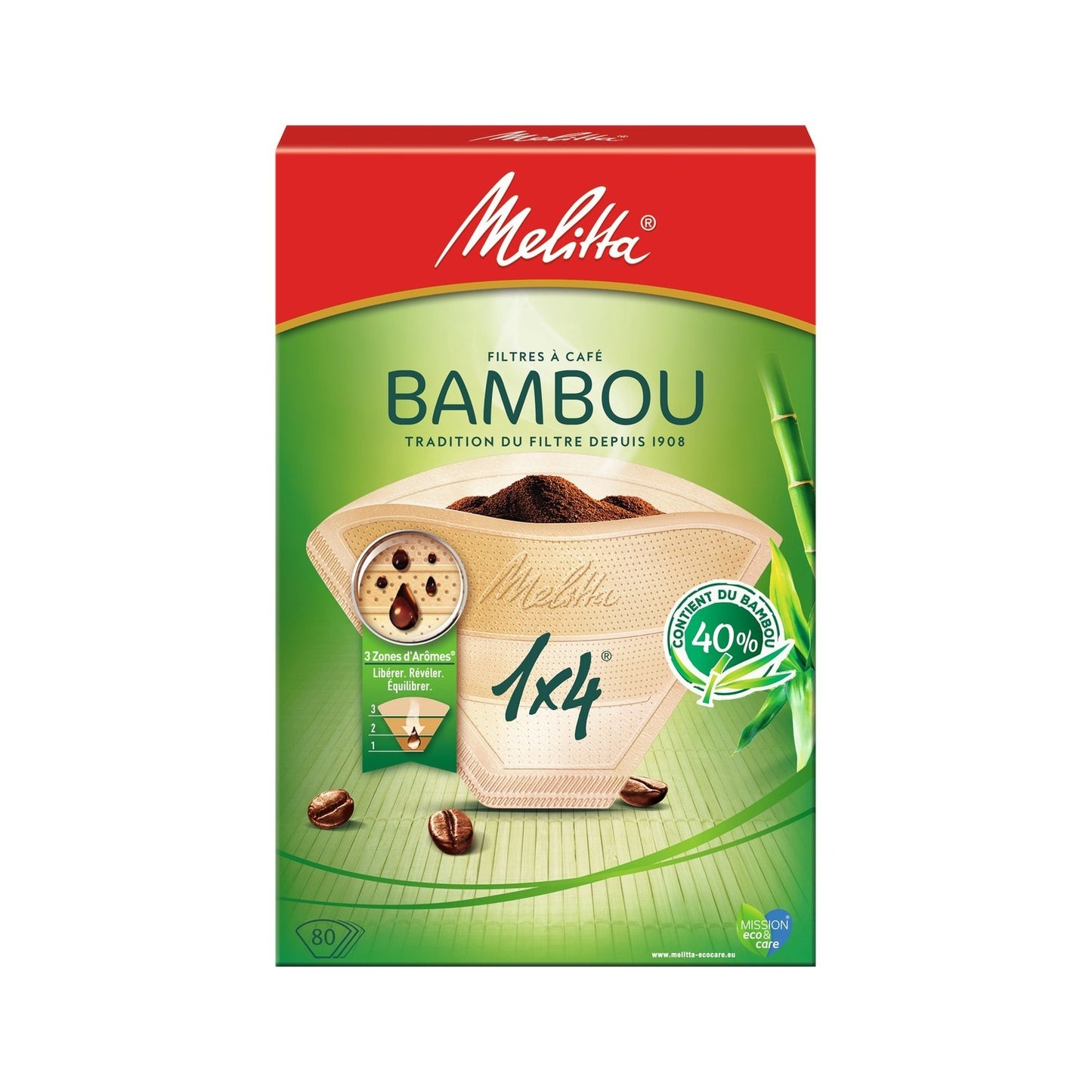 Filtres à Café Bambou 1x4 MELITTA