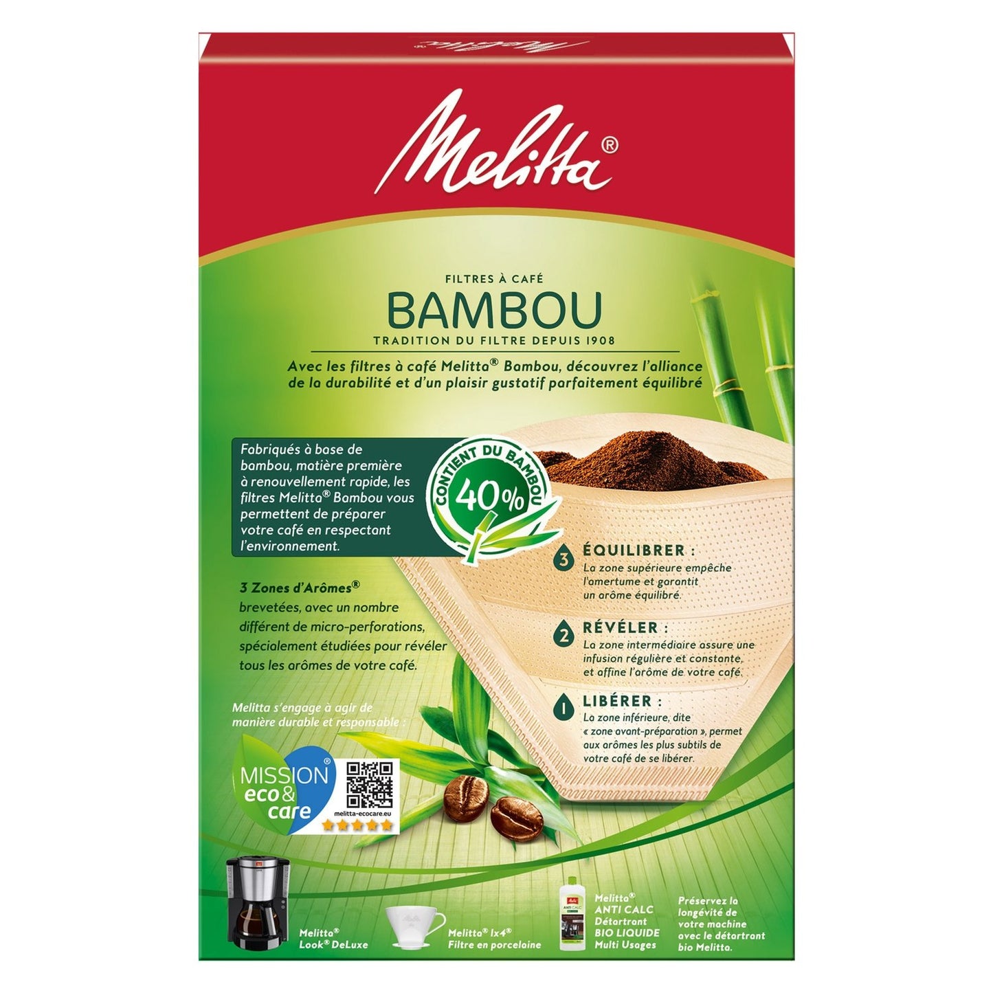 Filtres à Café Bambou 1x4 MELITTA
