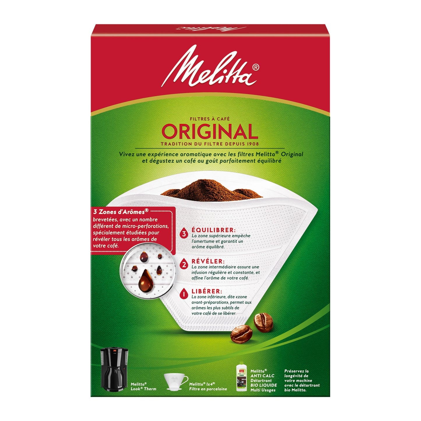 1x4 Coffee Filters + MELITTA Descaler