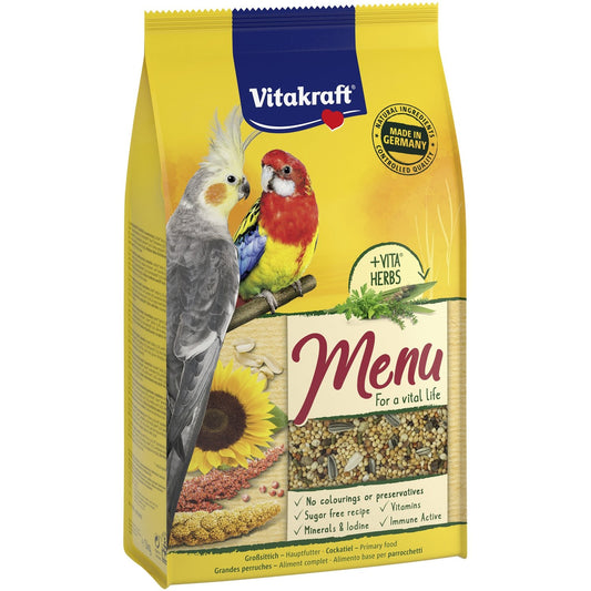 Premium Seed Food for Large Parakeets VITAKRAFT Menu