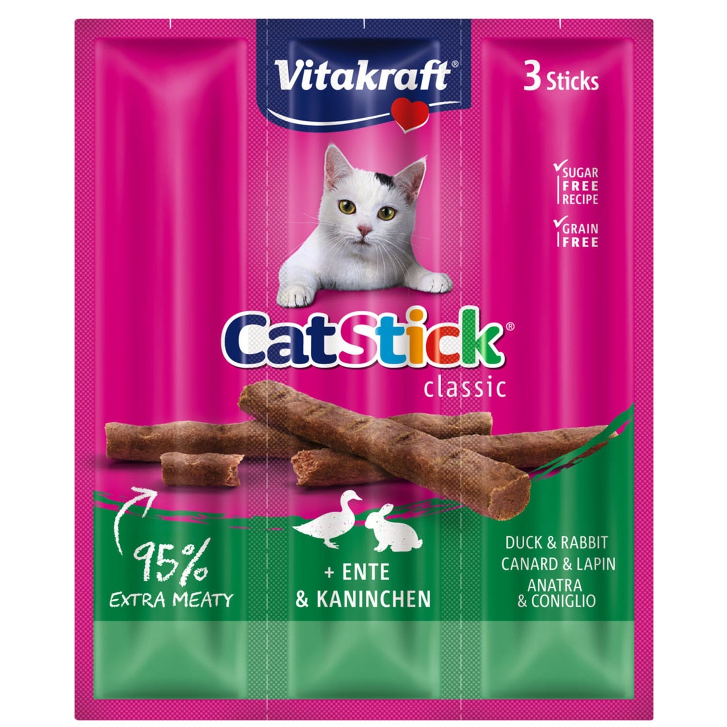 Friandise pour Chat Sticks Mini Canard/lapin VITAKRAFT
