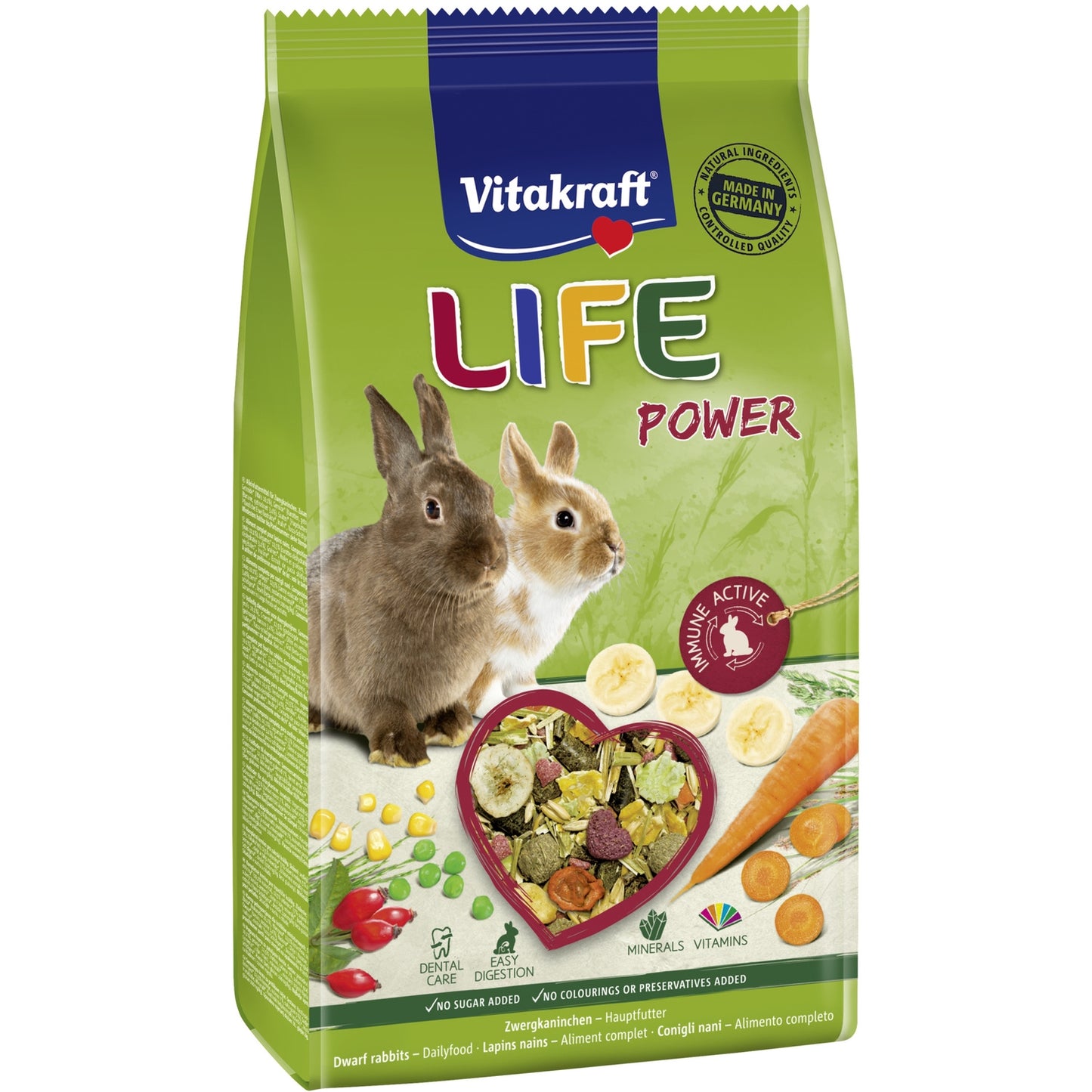 Aliment pour Lapin Nain Mélange Carotte Sans Sucre Ajouté Life VITAKRAFT