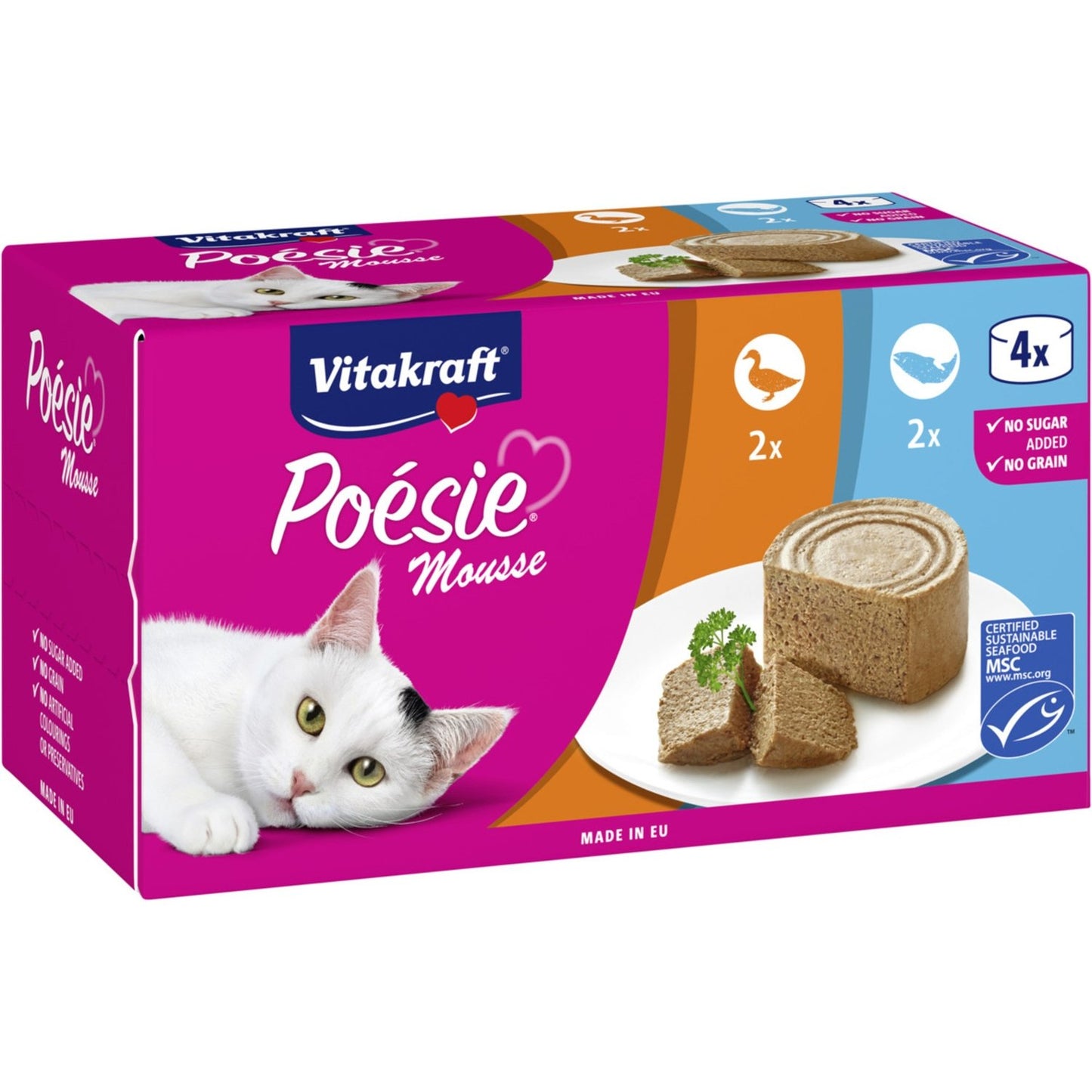 Mousse pour Chats Canard et Saumon VITAKRAFT
