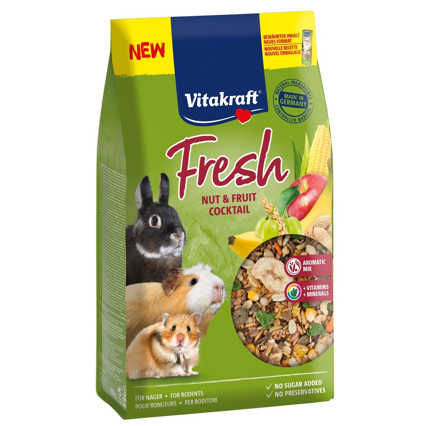 VITAKRAFT Fresh Super Nut Cocktail Nagerfutter Nüsse und Früchte