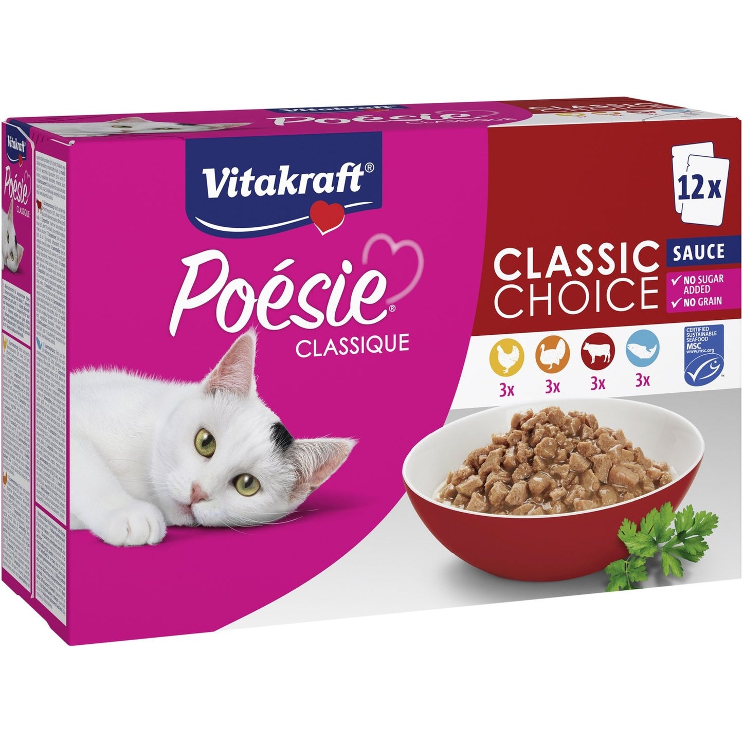 Pâté pour Chat Assortiment Sauce Classique Poésie VITAKRAFT
