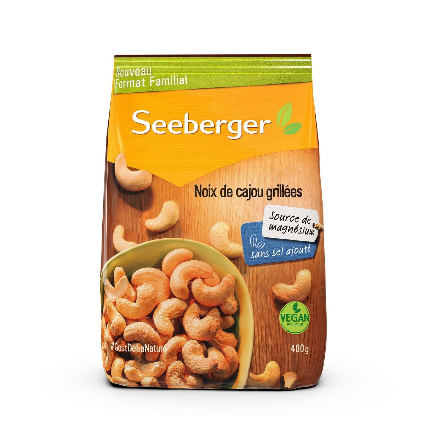 Noix de Cajou Grillées SEEBERGER le sachet de 400g