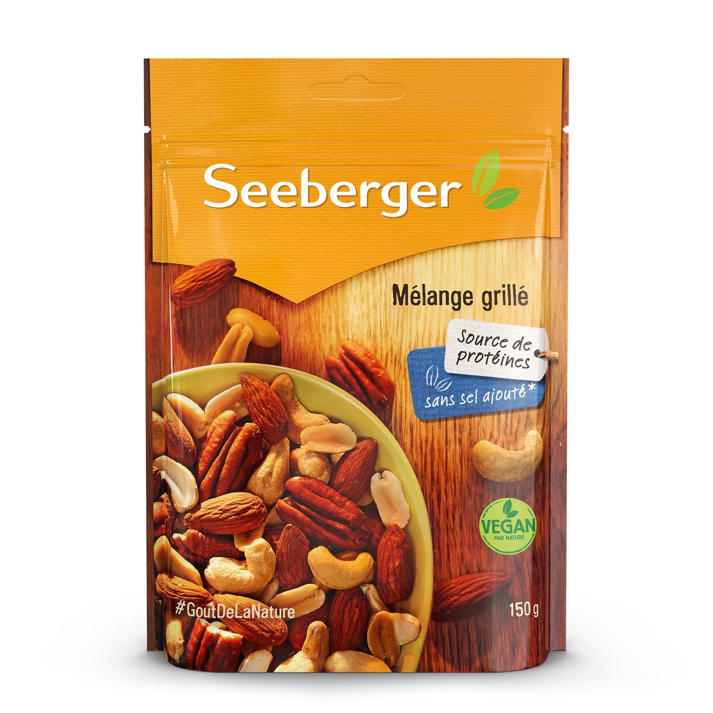 Fruits Secs Mélange Grillées Non Salées SEEBERGER le sachet de 150g