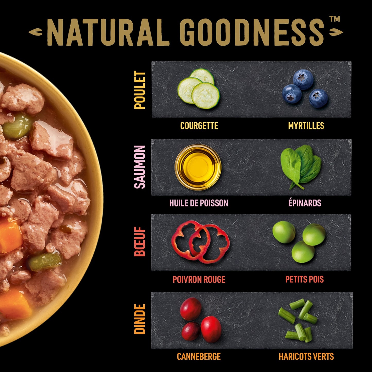 Pâtée pour Chien Adulte Casserole en Sauce Sans Céréales Poulet Dinde Boeuf Saumon Natural Goodness CESAR