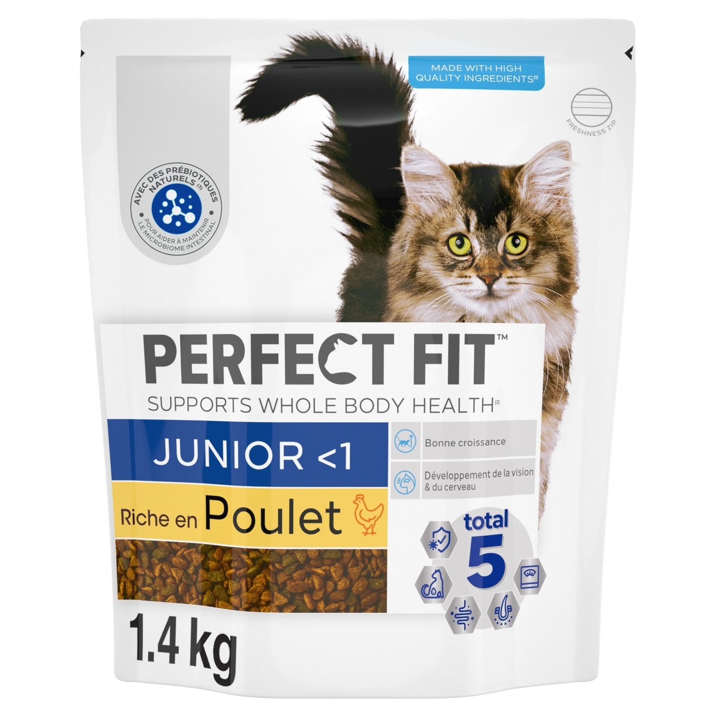 Croquettes pour Chaton Stérilisé Riche en Poulet PERFECT FIT le paquet de 1,4Kg