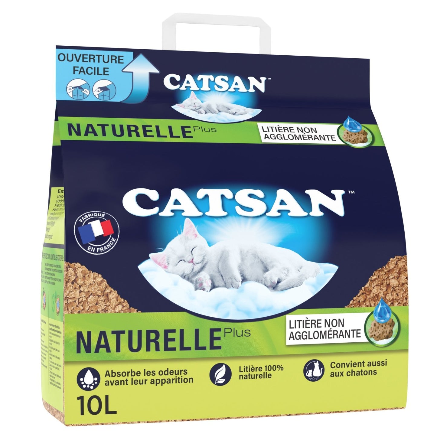 Litière Végétale Non Agglomérante CATSAN le sac de 10L