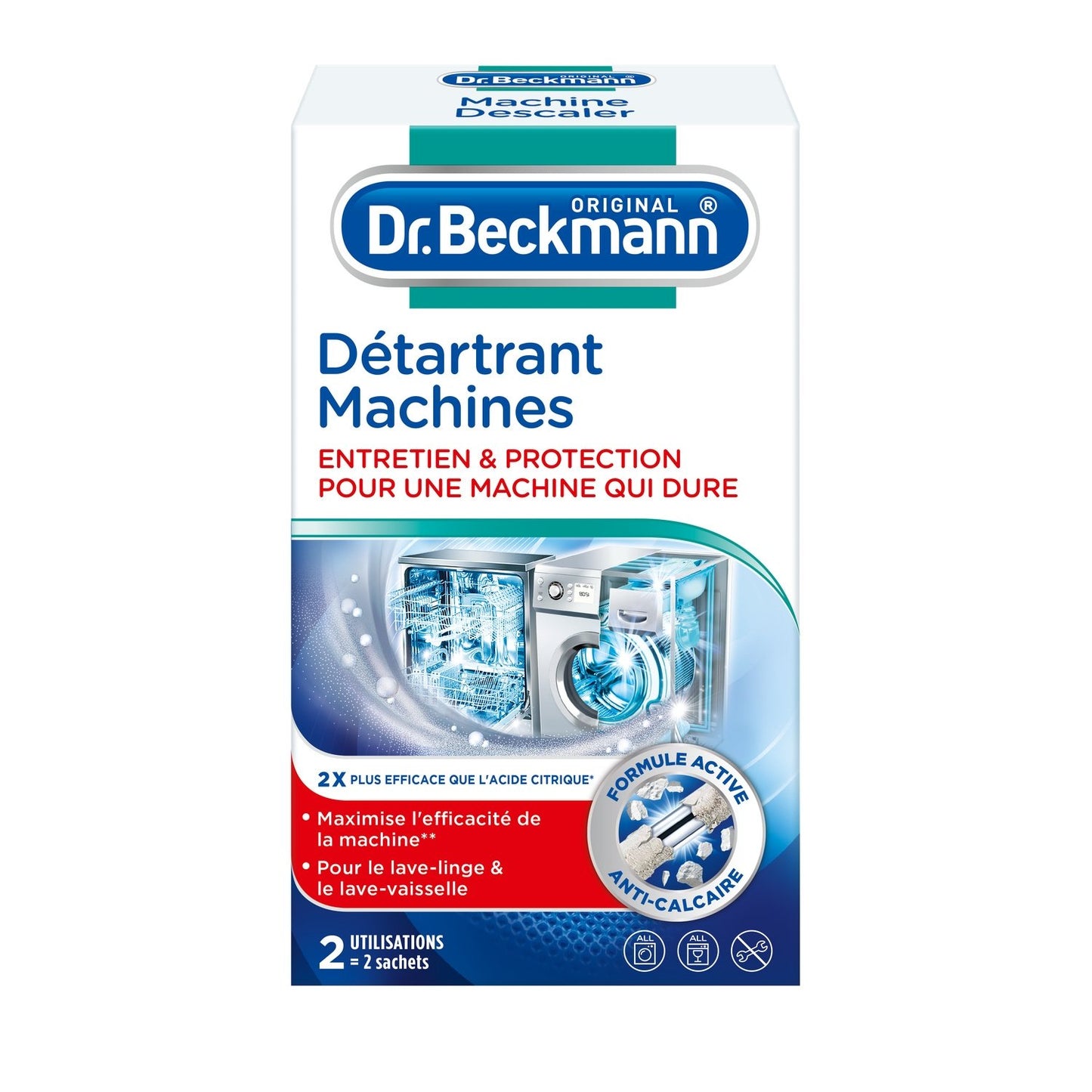 Détartrant Machines Laves Linges & Vaisselle Formule Puissante Active DR. BECKMANN