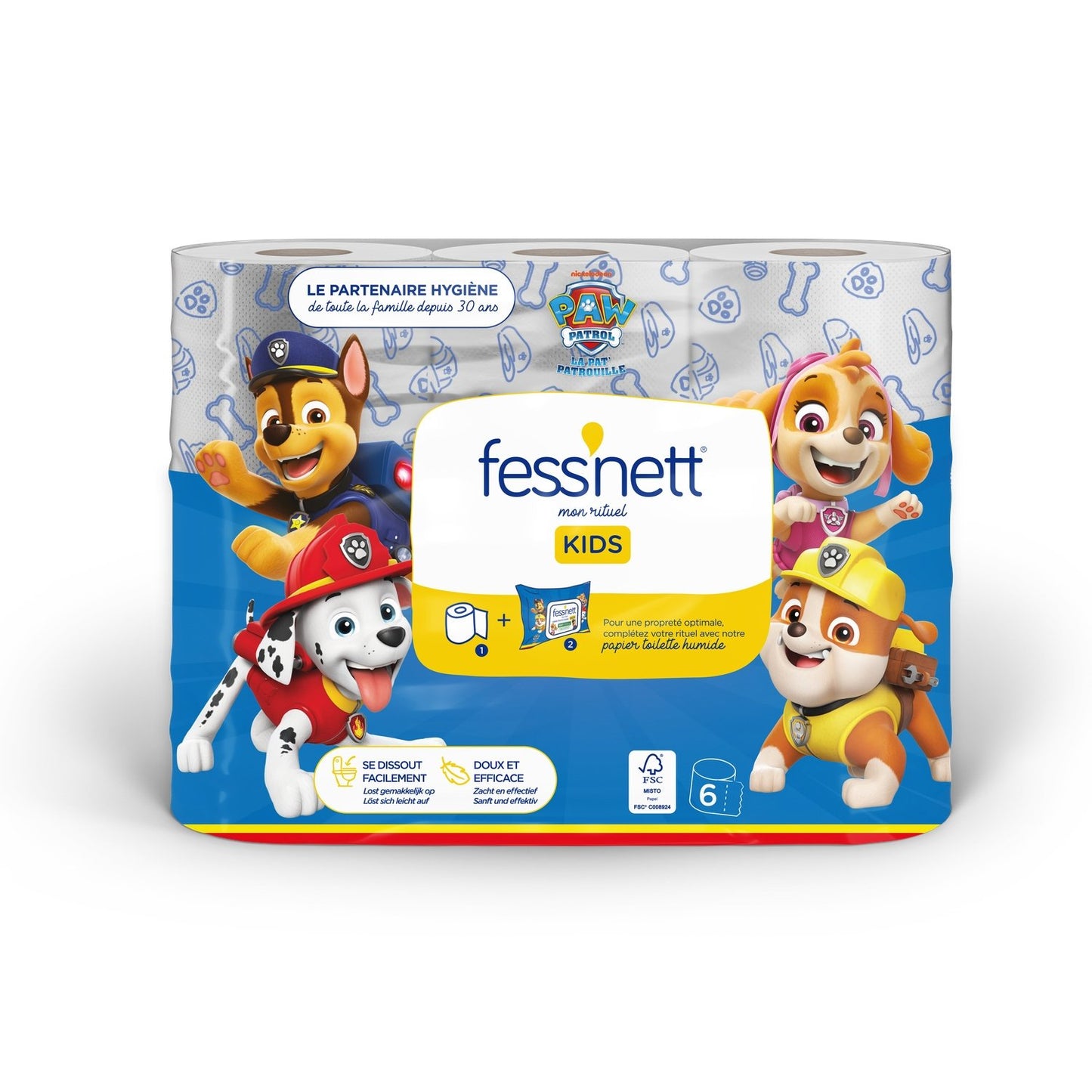 Paw Patrol Dekoriertes Toilettenpapier FESS'NET