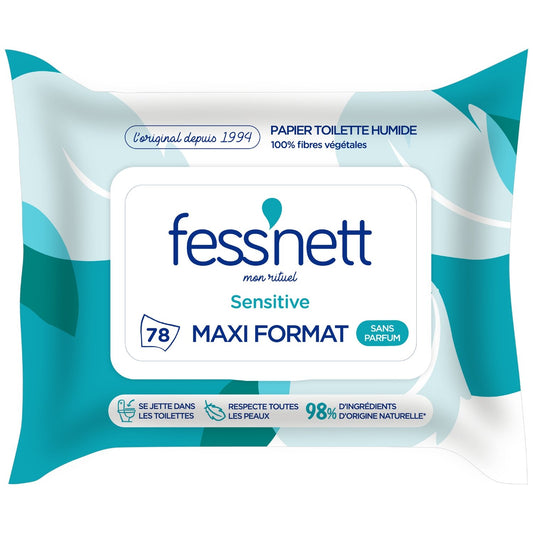 FESS'NETT Sensitive Feuchtes Toilettenpapier Maxi-Pack