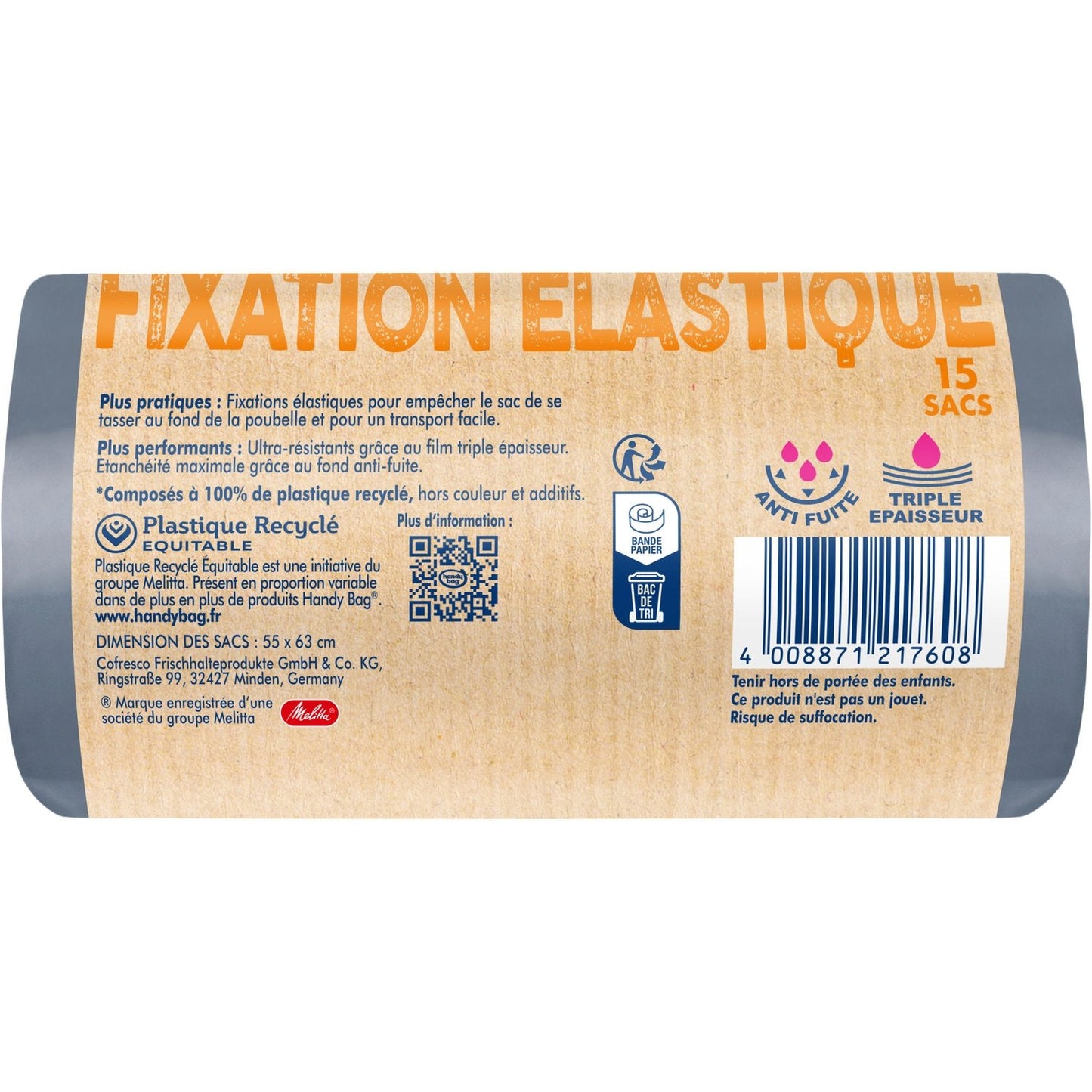 Elastischer Müllsack, 30 l, HANDY BAG