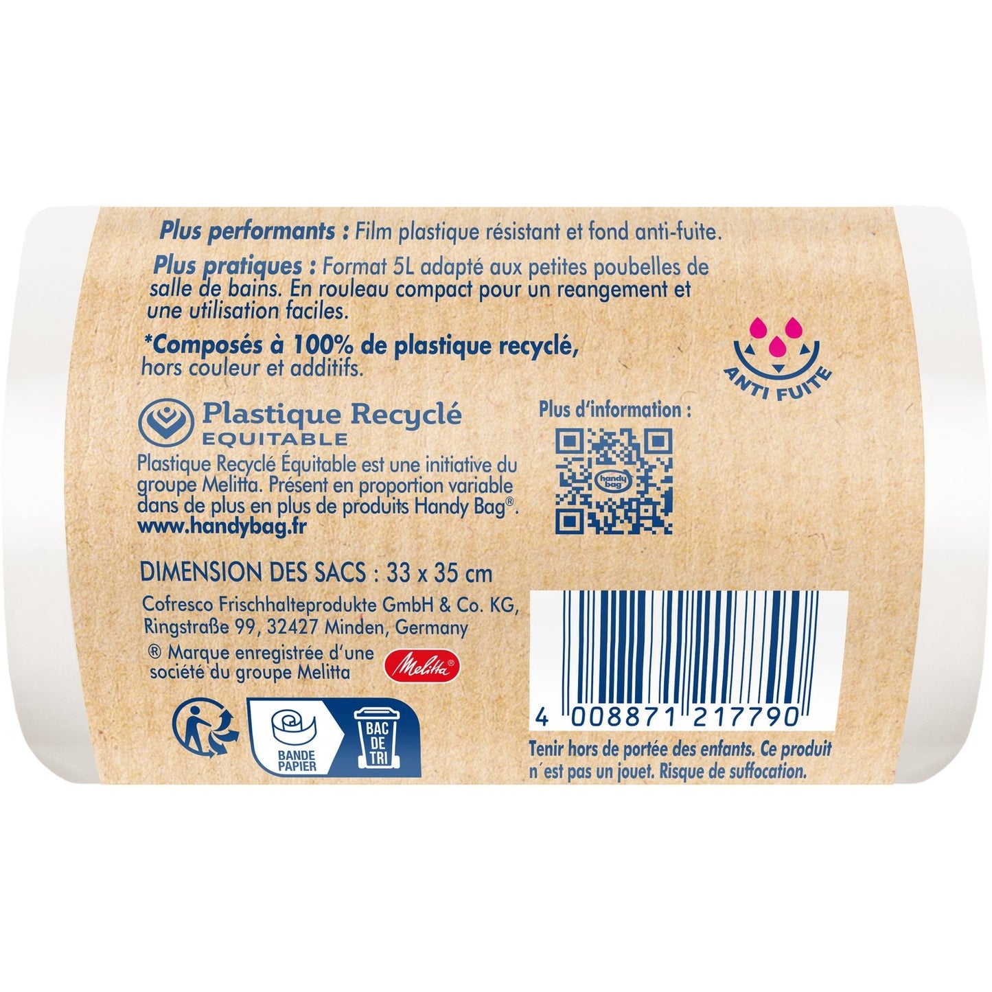 Badezimmer-Müllbeutel, 5 l, praktischer Beutel