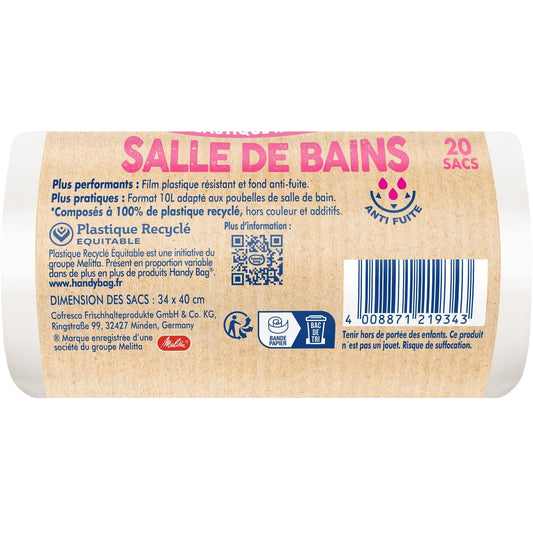 Sac Poubelle 100% Recyclé  10l HANDY BAG