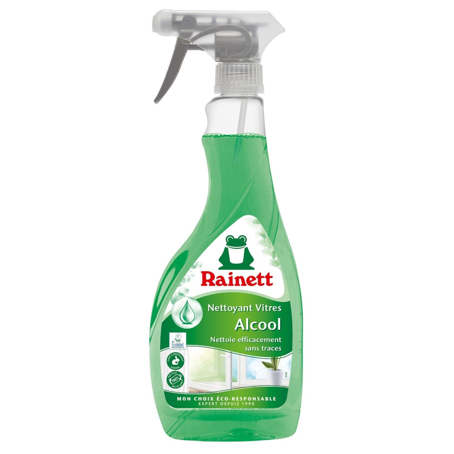 Nettoyant Vitre avec Alcool RAINETT le flacon de 500mL