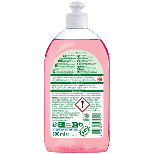 RAINETT Umweltfreundliches Himbeeressig-Super-Entfetter-Geschirrspülmittel