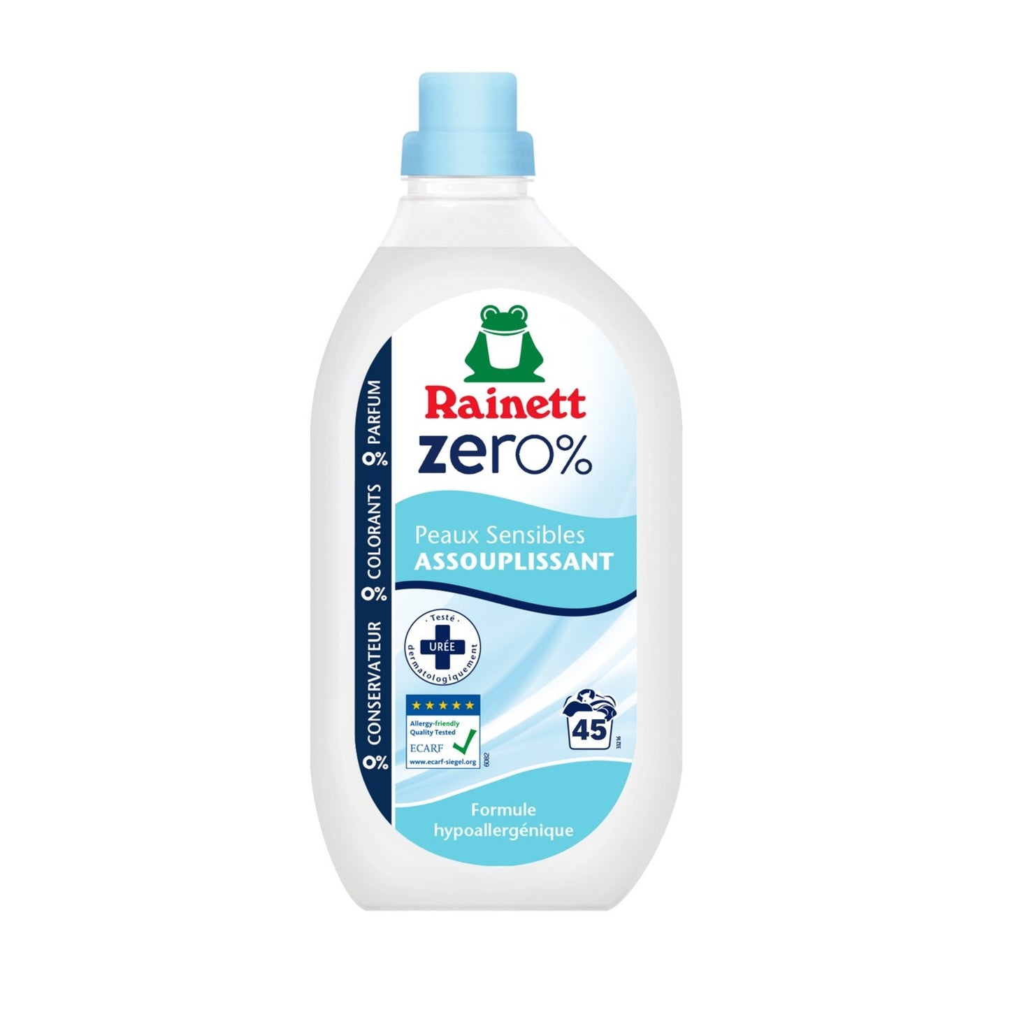 Assouplissant Peaux Sensibles Zero % 45 Lavages RAINETT