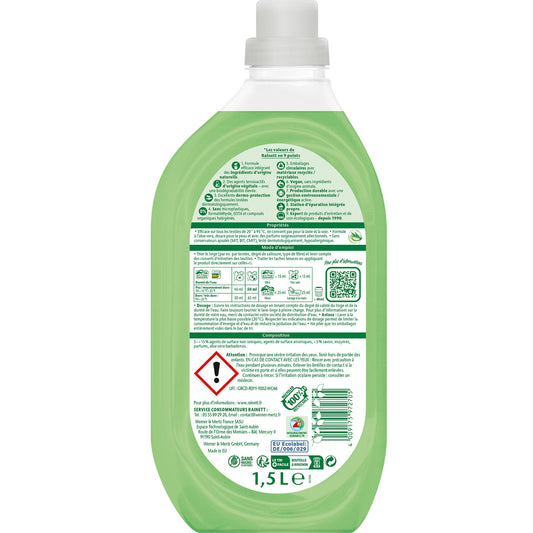 Lessive Liquide Peaux Sensibles Aloe Vera RAINETT