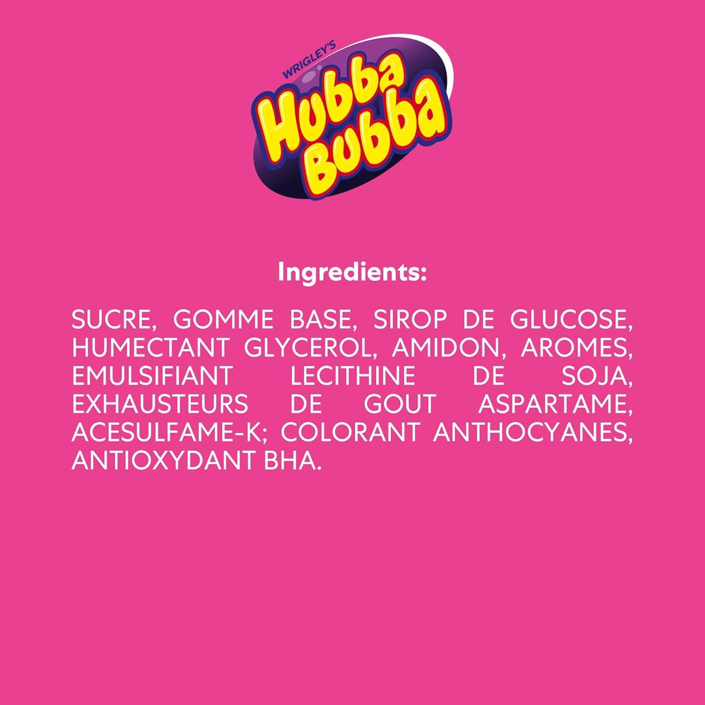 Chewing-Gum Bubble Gum Fancy Fruit HUBBA BUBBA