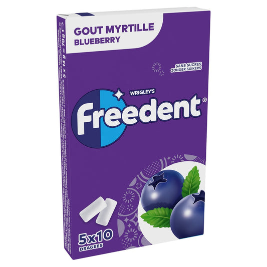 Chewing-Gum Goût Myrtille Sans Sucres FREEDENT