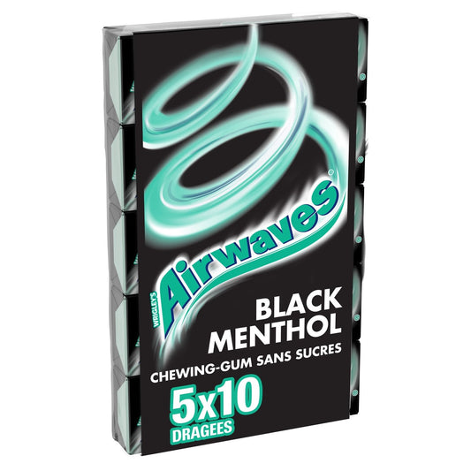 Chewing-Gum Sans Sucres Black Menthol AIRWAVES