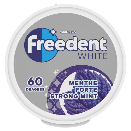 Chewing-Gum Menthe Forte Sans Sucres FREEDENT WHITE