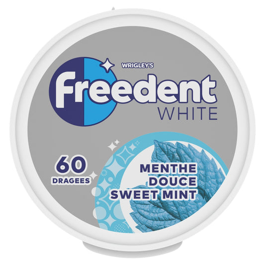Chewing-Gum Menthe Douce Sans Sucres FREEDENT WHITE